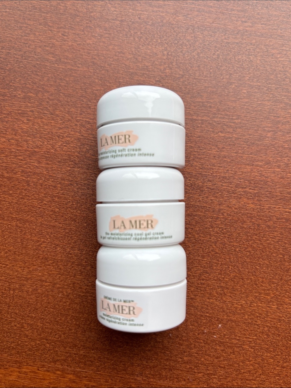 La Mer Moisturizing Soft Cream Emptry Jars - White Set of 3